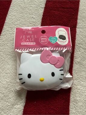 Sanrio Hello Kitty White Case with Pink Bow - Jewel Storage